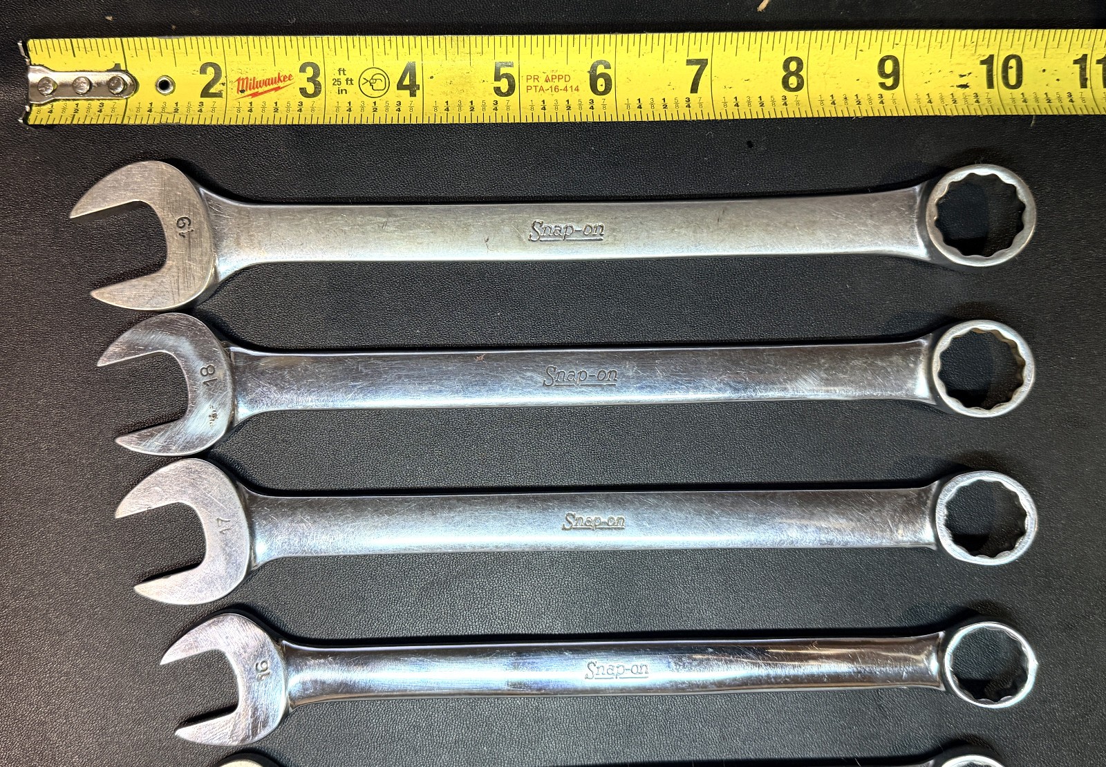 SNAP ON OEXM-SERIES 10-Pc 12-Pt Flank Drive® Combination Wrench Set 10mm-19mm