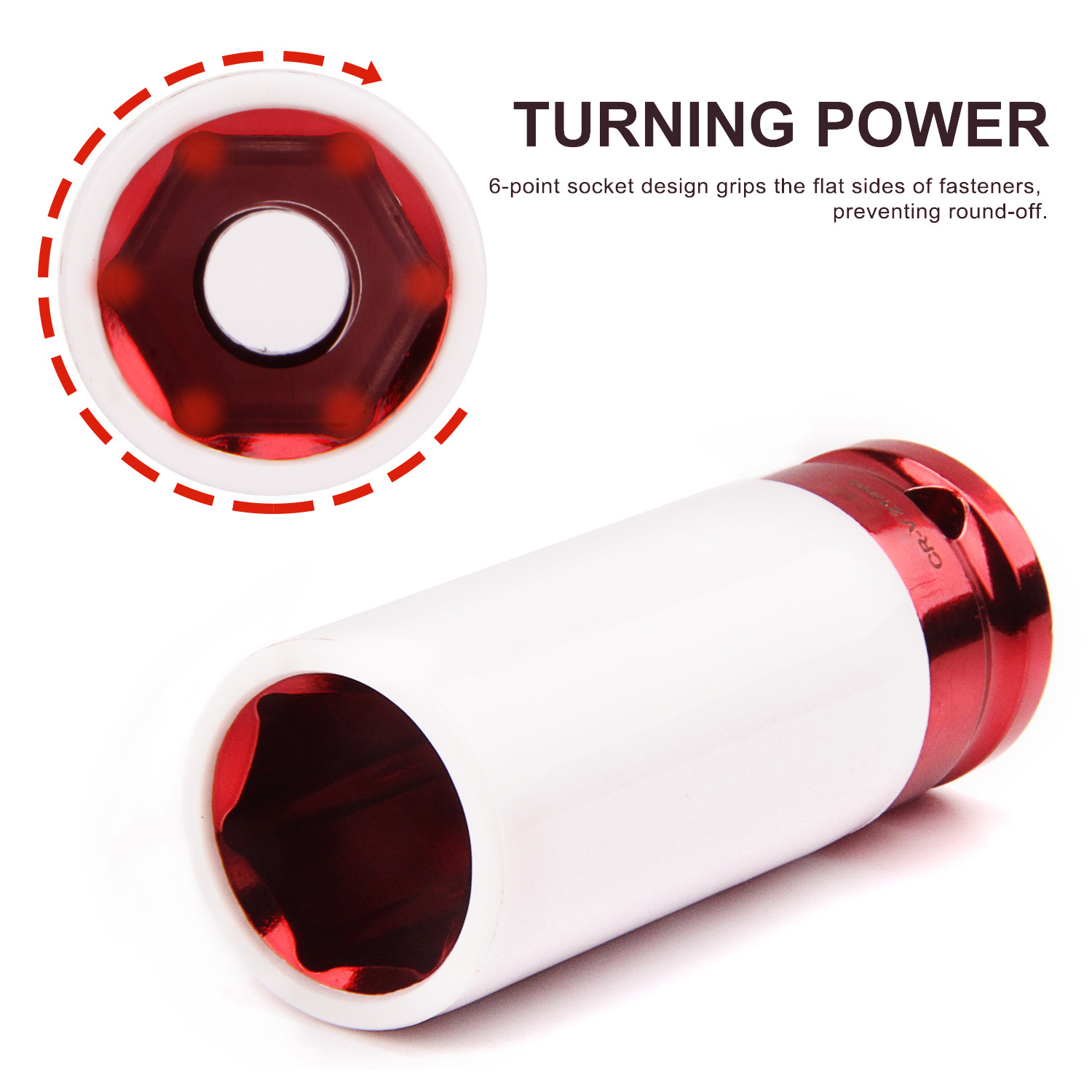 1/2″ Drive Wheel Protector Impact Socket, Extra Thin Wall, Rim Protect Sleeves