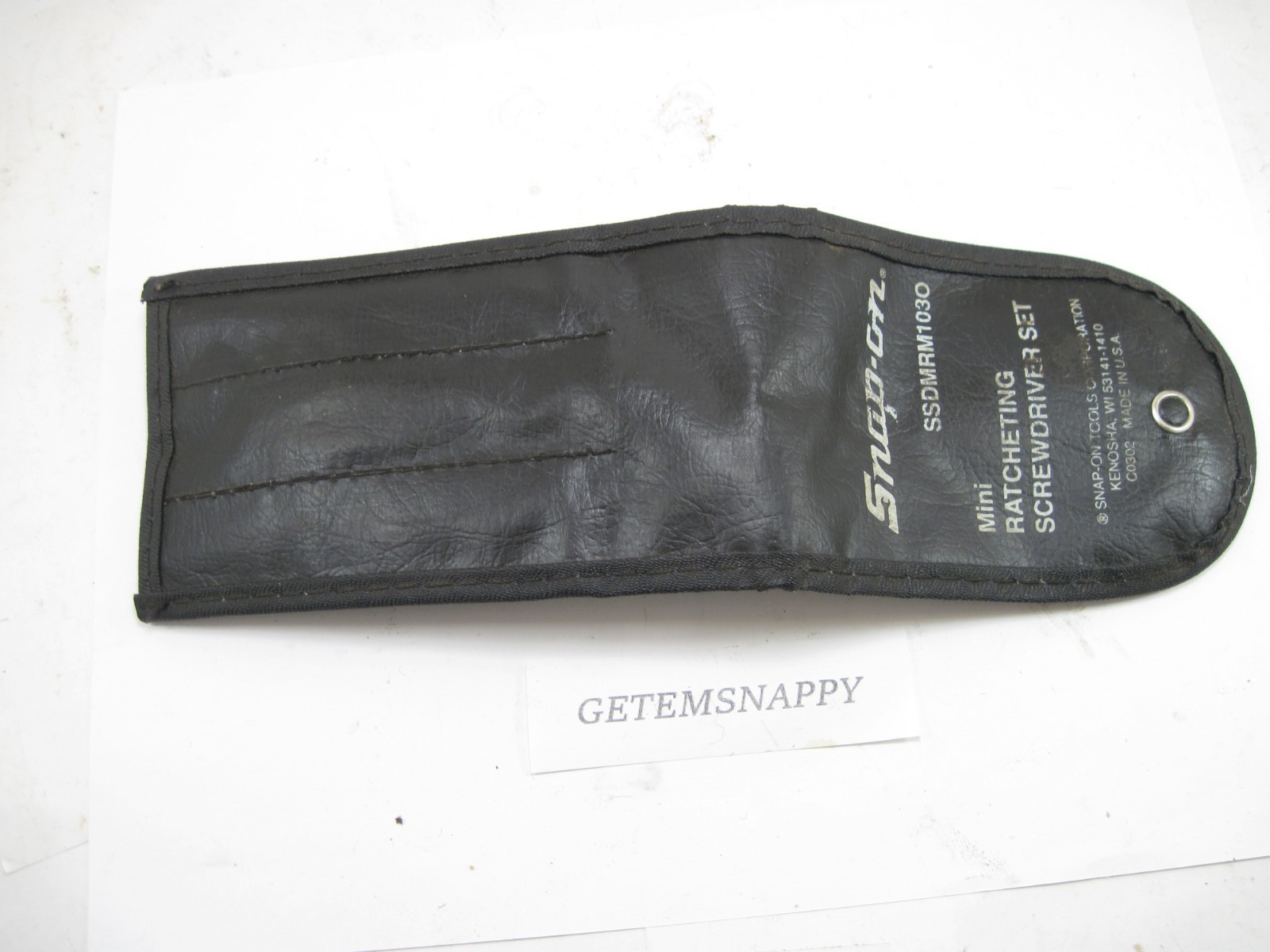 Snap On Mini Ratcheting Screwdriver Storage Case/Pouch SSDMRM103O NICE