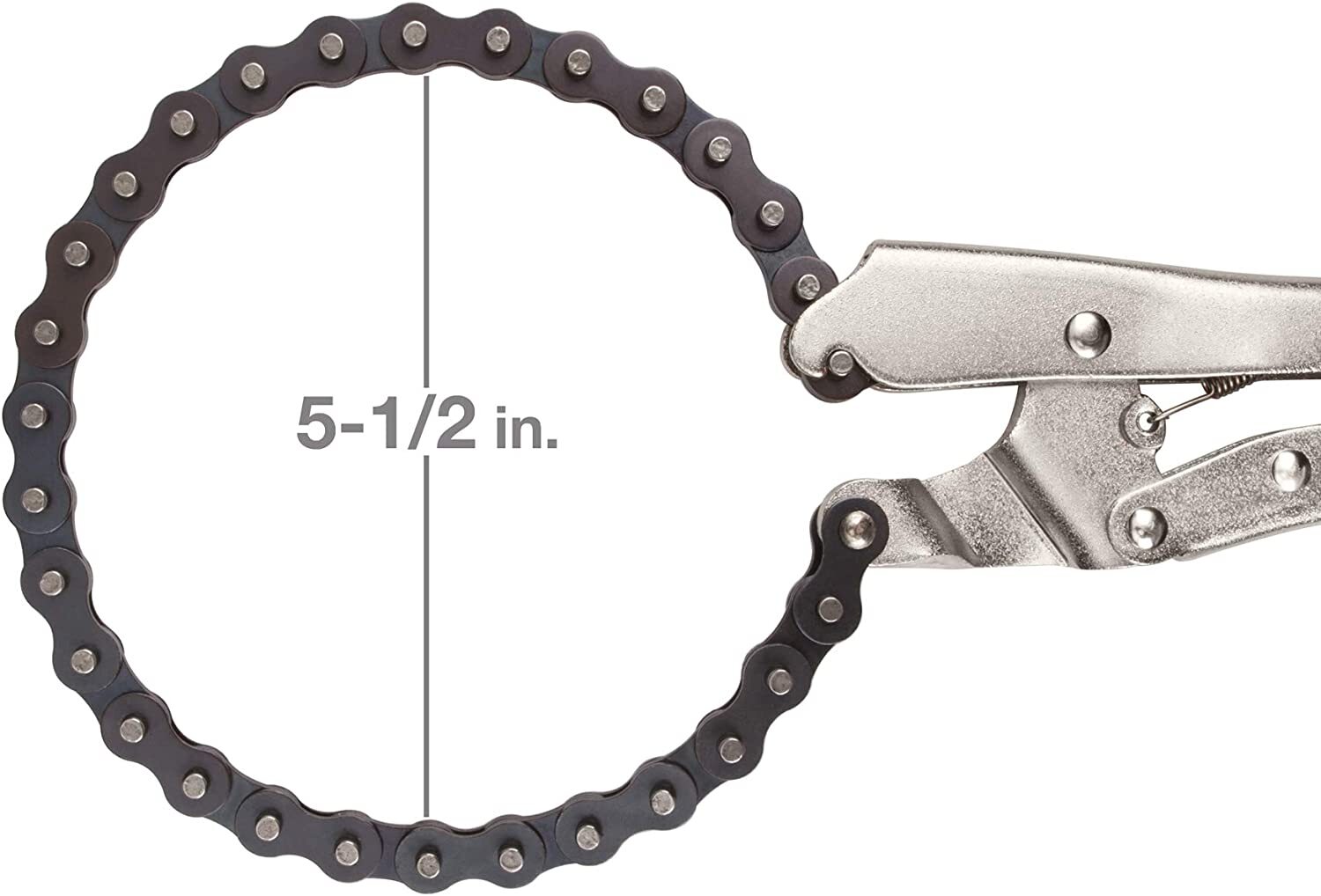 NEW Locking Clamp w/ 19″ inch Chain Oil Filter Pipe Wrench Vise Grip Tool