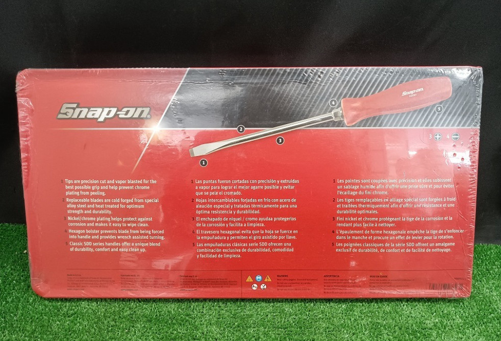 Snap-On SDDX70AR 7 Piece Combination Screwdriver Set Unused In Storage