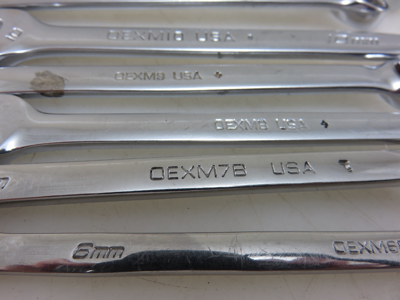 Snap-On OEXM SHORT Metric Combination Wrench 6mm-19mm 12pc Set Made In USA