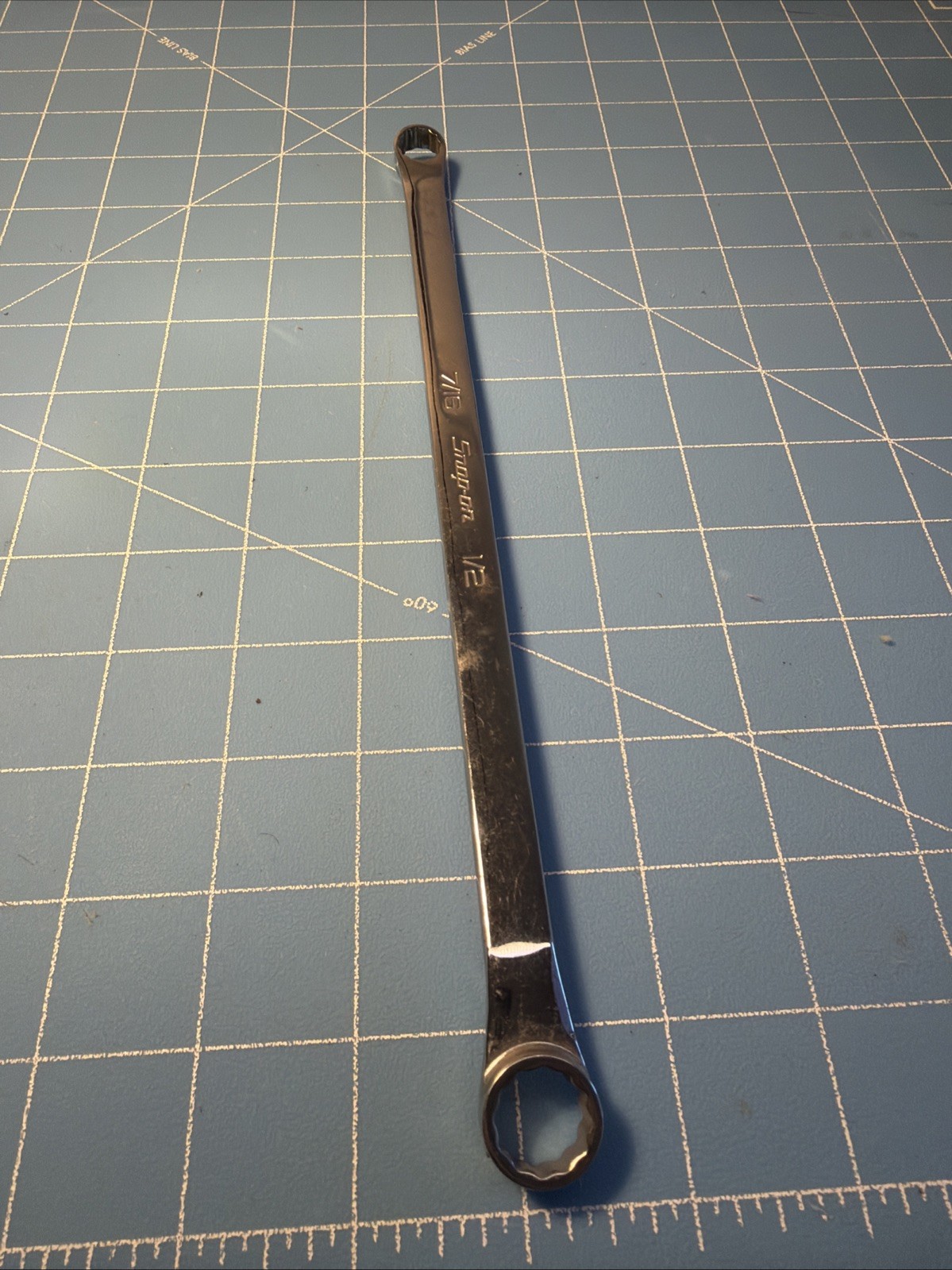 SNAP-ON 7/16-1/2 12 PT. FLANK DRIVE OFFSET BOX WRENCH XDH1416A