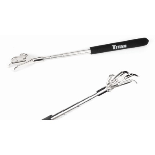Titan 32913 Backscratcher Magnetic Pick up Tool, Telescoping, Stainless Steel