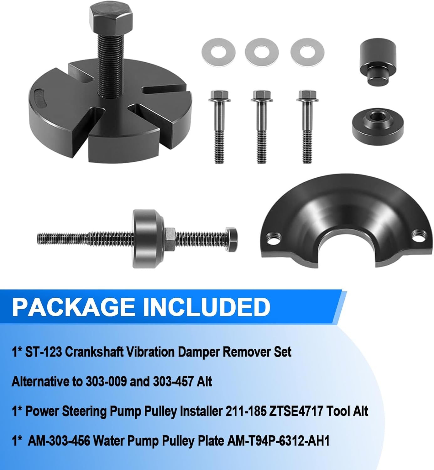303-S455 Water Pump Pulley Service Kit For 2001-2003 Ford Escape Taurus 3.0L