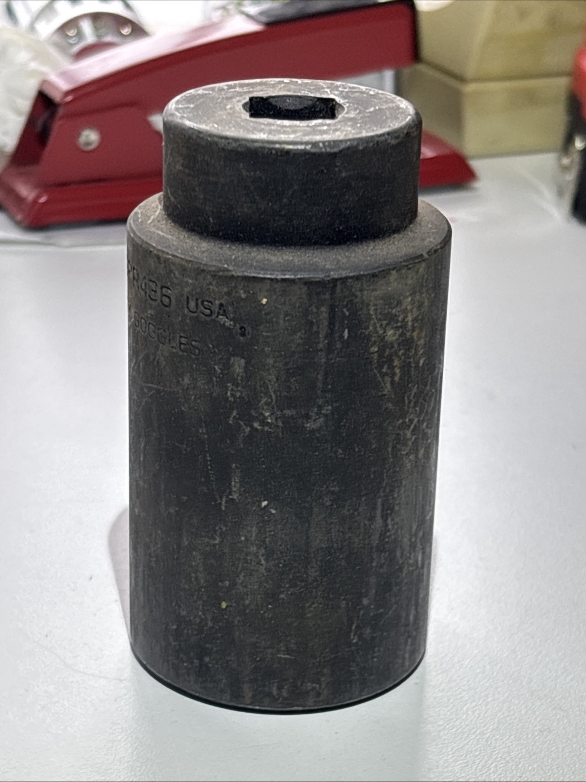 Snap-on 1 1/8 Square Not Impact Socket, Part Number SIPR436 Nice! 🇺🇸