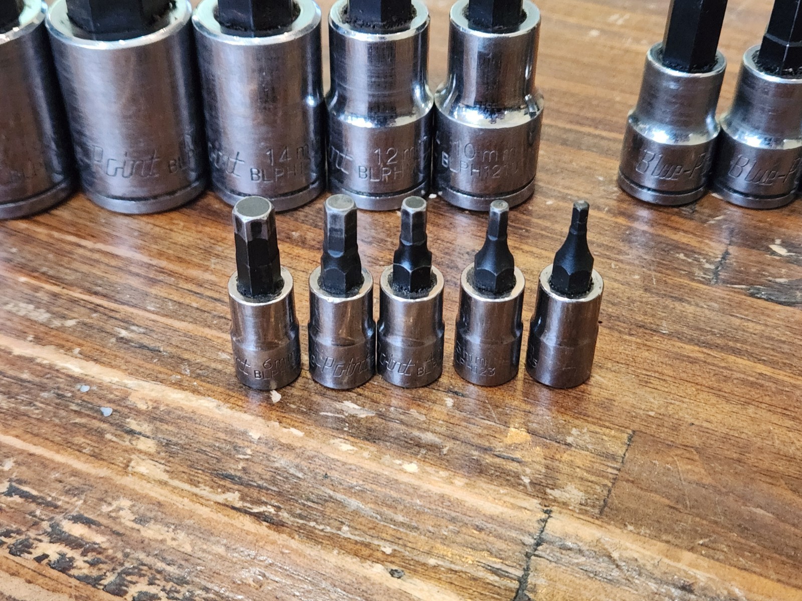 Blue Point Tools 15pc METRIC HEX Socket Set 2.5mm-19mm USED