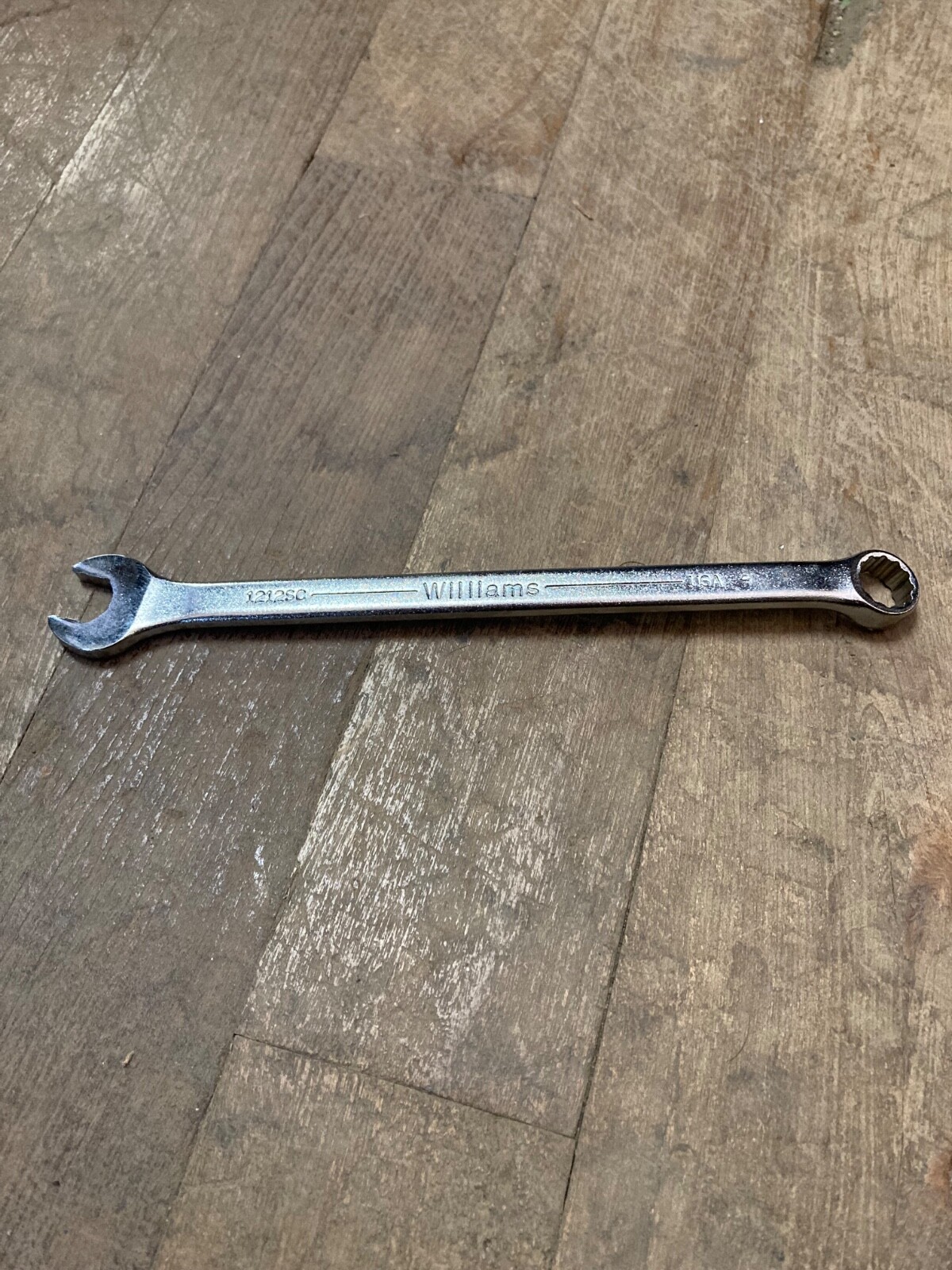 NOS Williams «SUPERCOMBO» 3/8″ 12 Point Long Combination Wrench (1212SC)