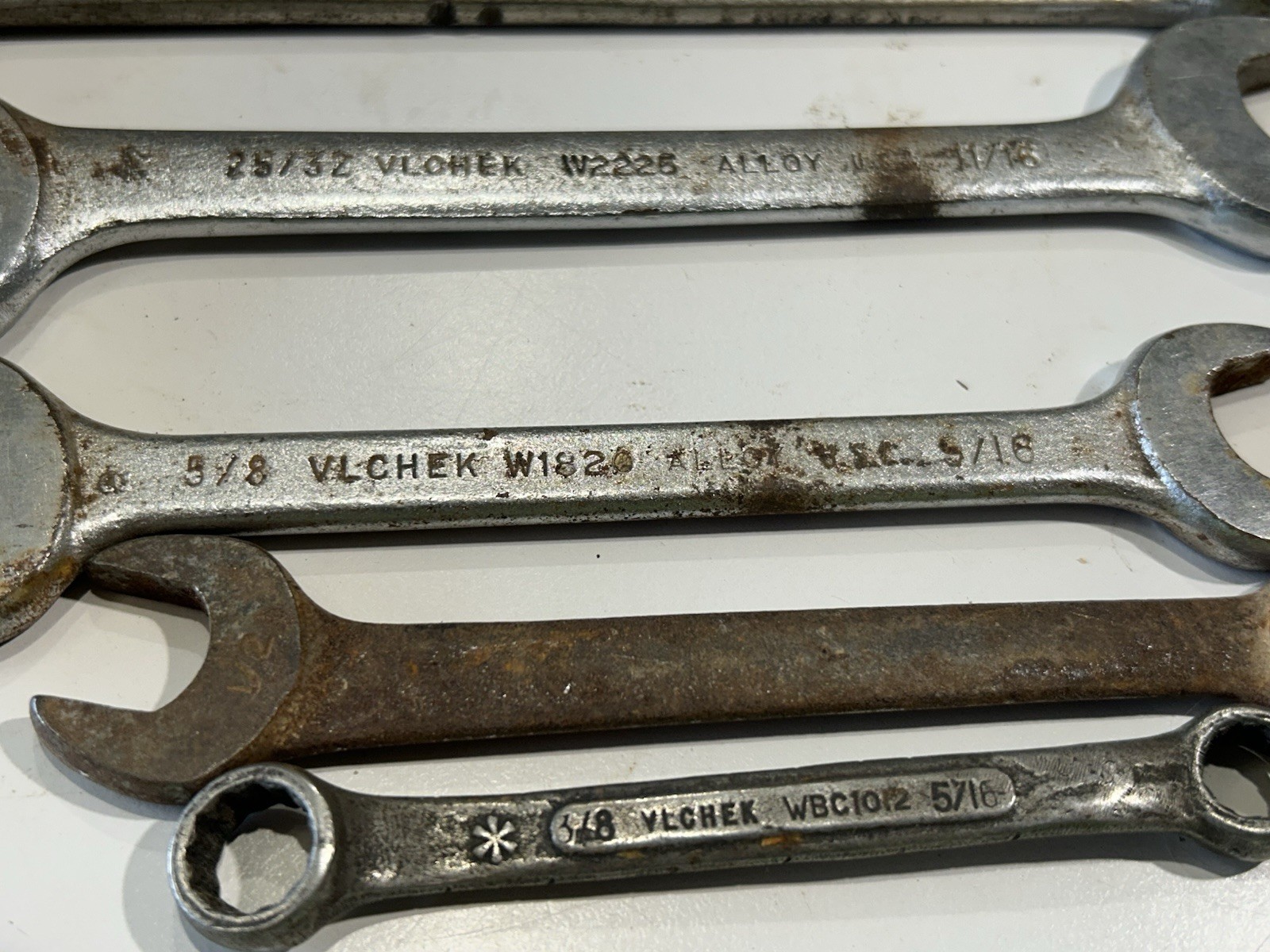 VLCHEK Vintage Lot Of Used Tools Wrenches And Nut Driver SAE Sizes In Photos