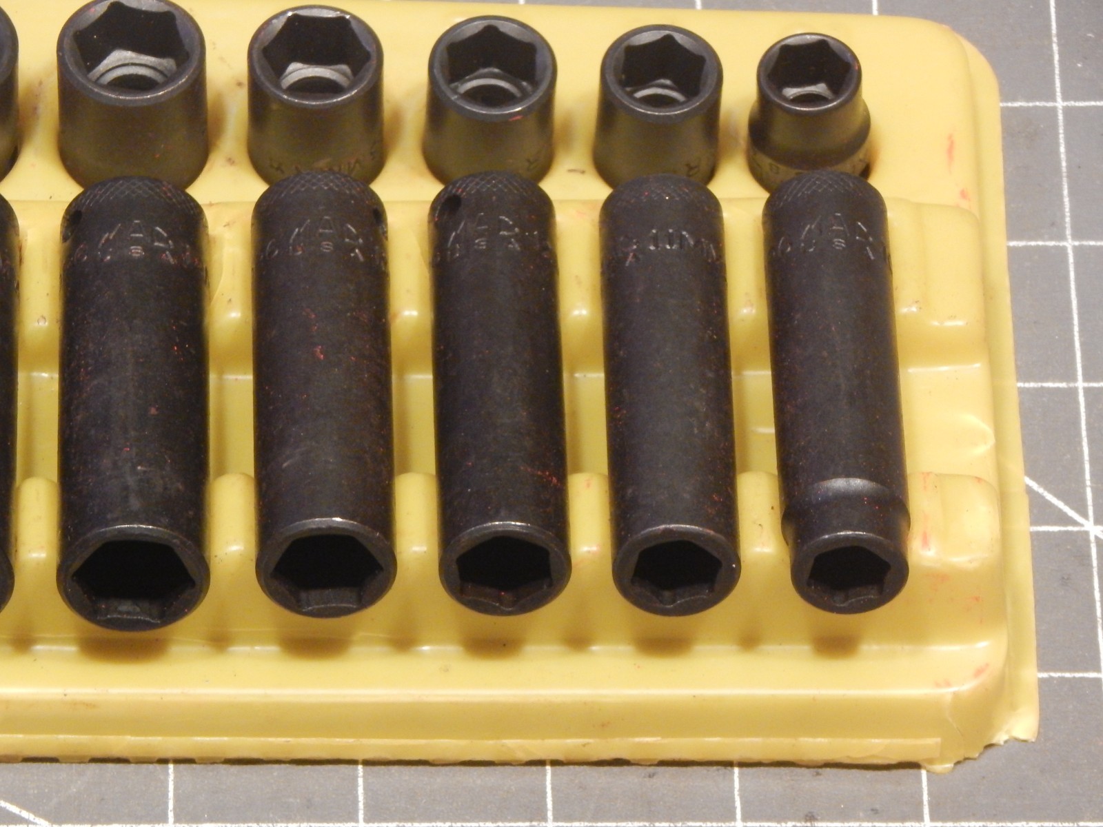 Mac 20Pc Metric 3/8 Drive Shallow Deep Impact Socket Set 10MM 19MM 6Pt Dr