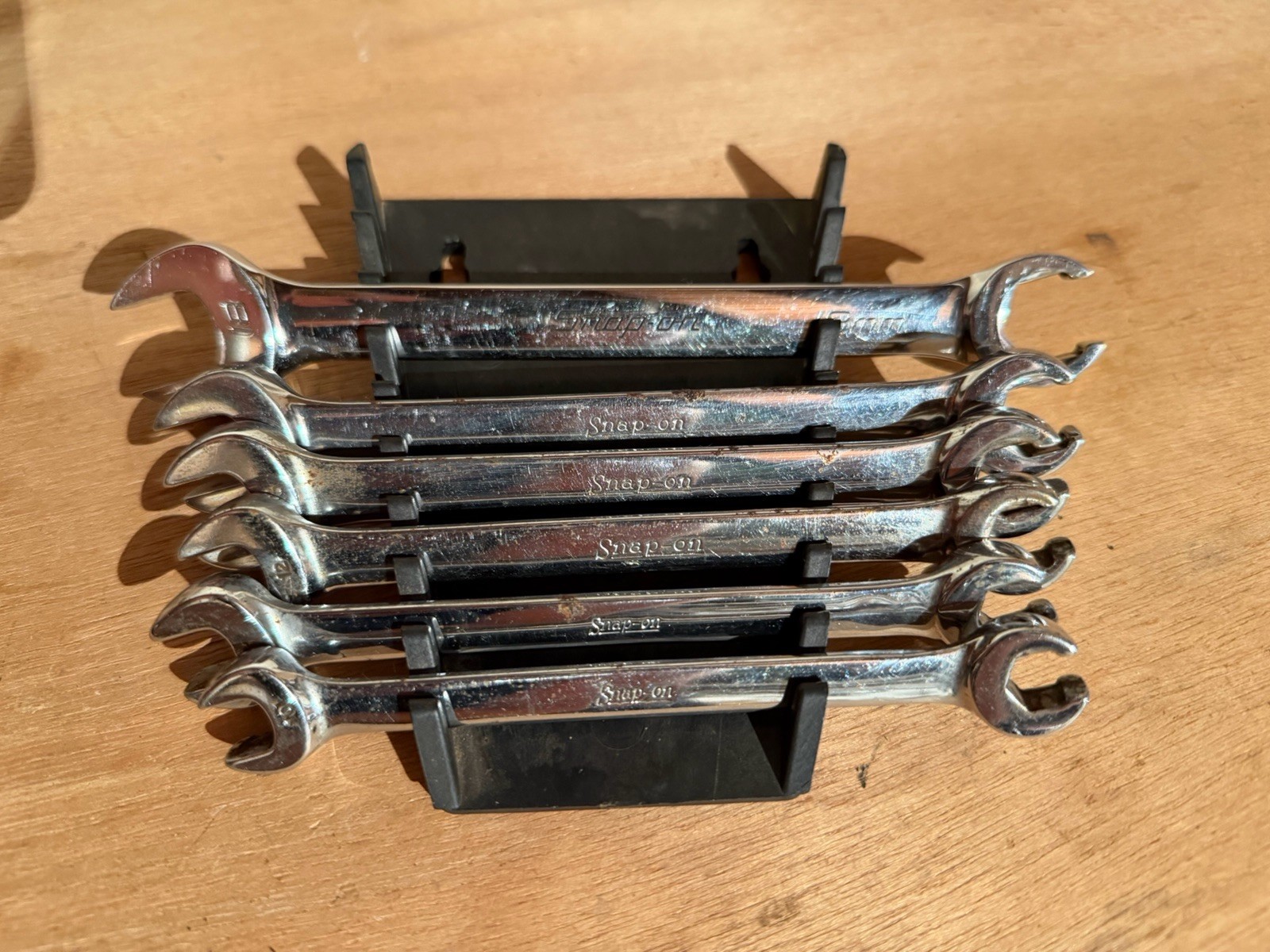 Snap-On 6 PC USA Metric Open-End RXS Flare Nut Combination Wrench SET 10-18