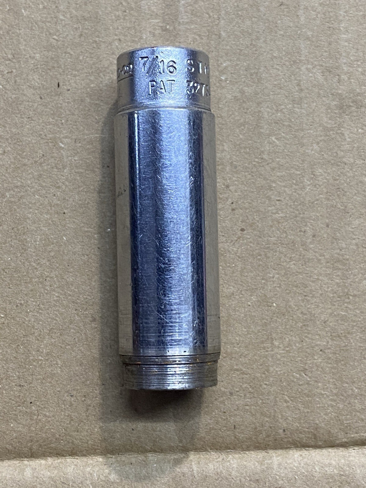Snap On Tools 1/4dr Chrome 6pt Deep Well 7/16 Socket Stm14