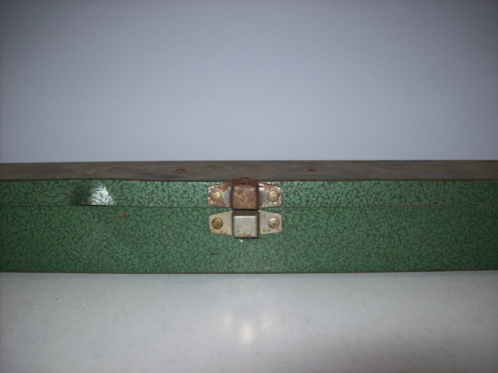 EMPTY Vintage S-K Tools 1/2″ Dr Green Metal Socket Set 4116-80 Case Box