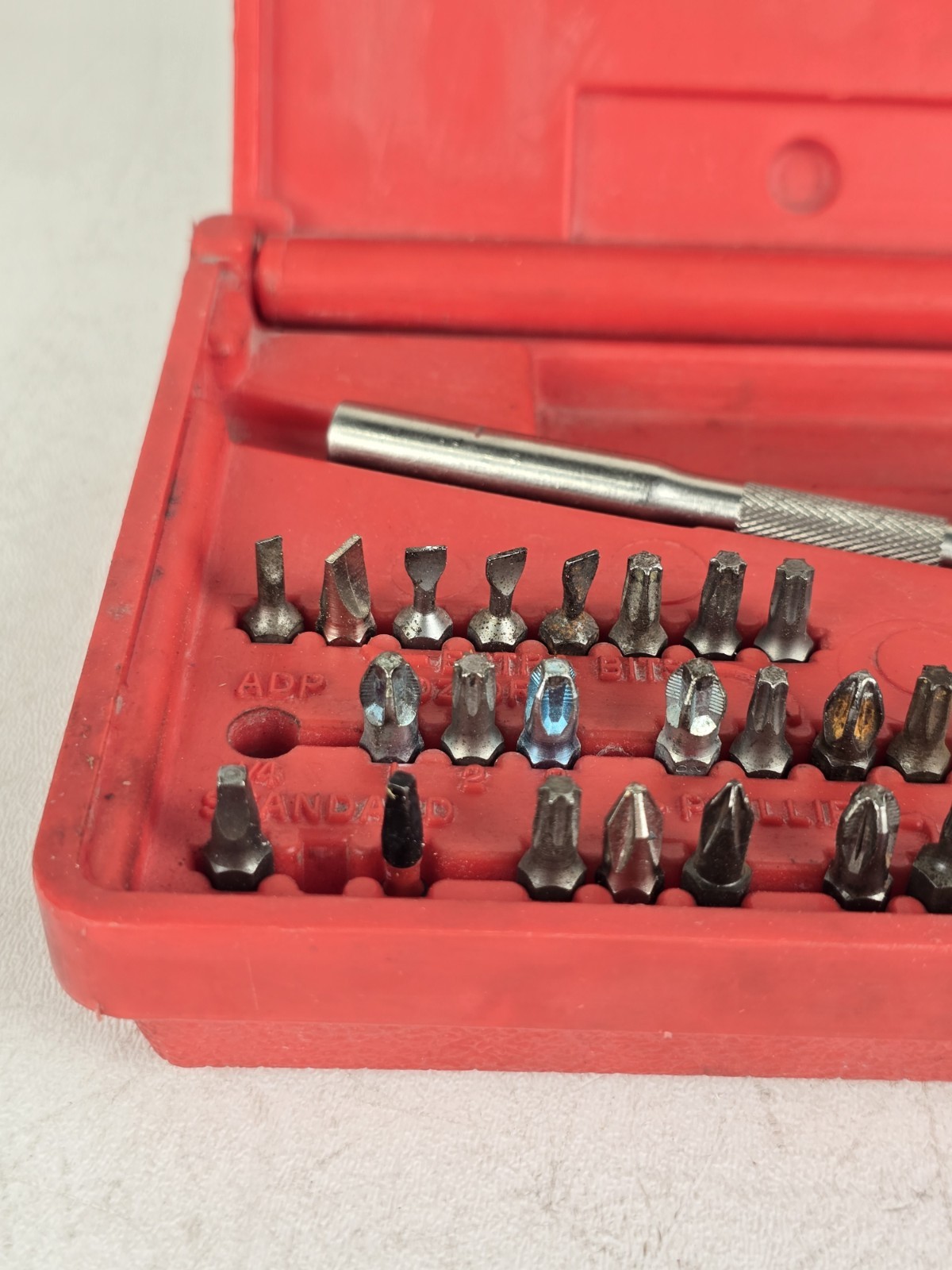 Snap On Tools Ratcheting Screwdriver Set Red Dale Earnhardt Bits & Case SSDMR220