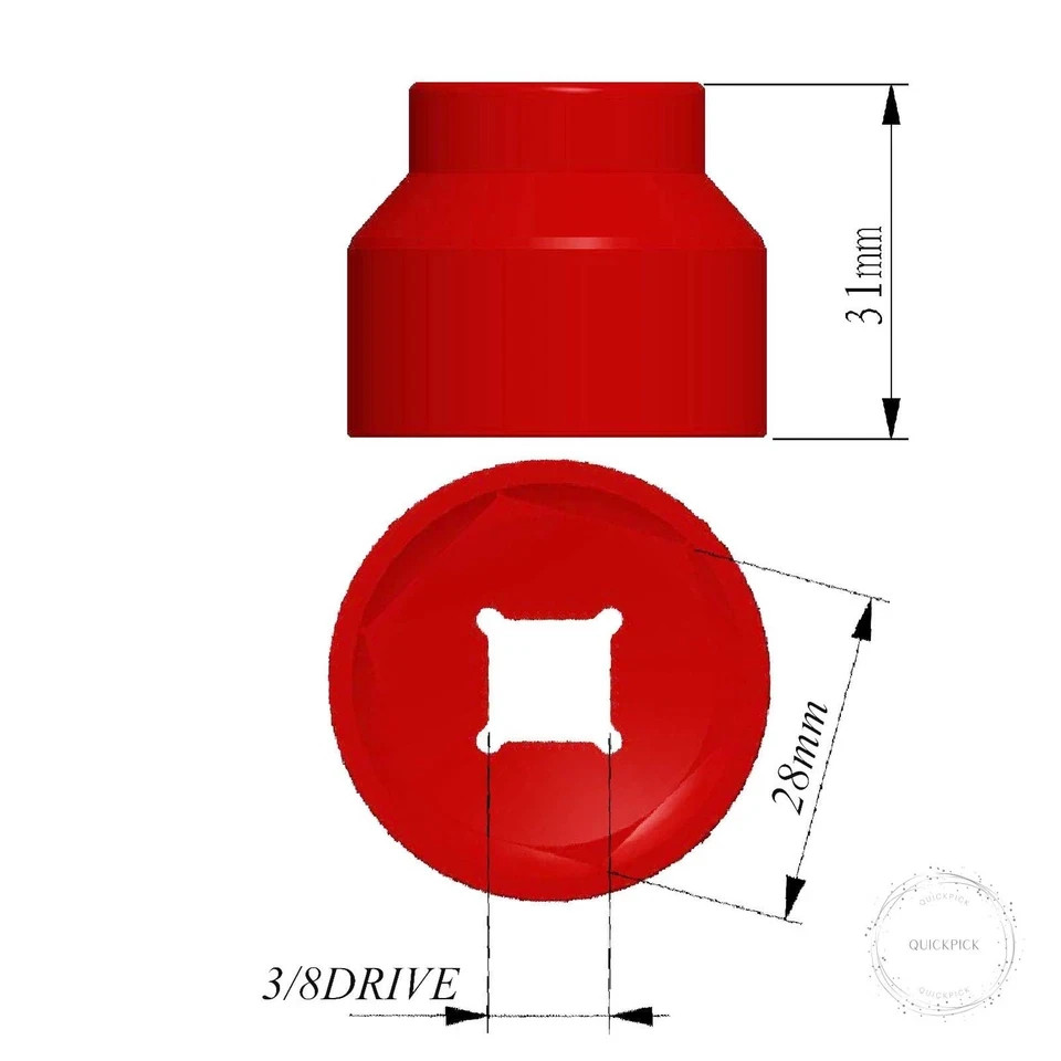 28mm fuel filter Socket,Cummins tools 3/8″ Drive For Dodge Ram 6.7L Cummins