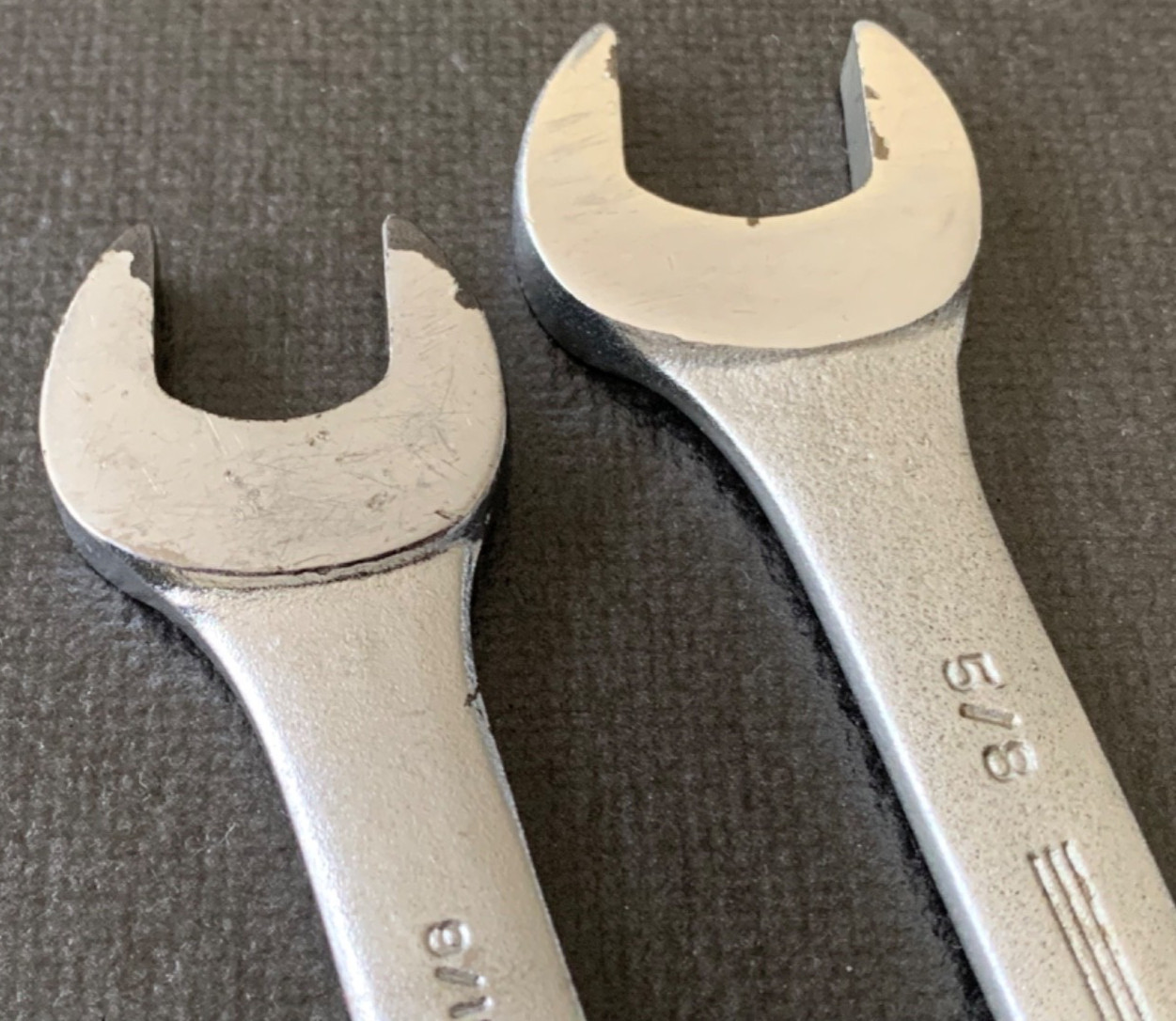 Williams Superrench 1727 Double Open End Wrench 5/8 x 9/16 Made in USA
