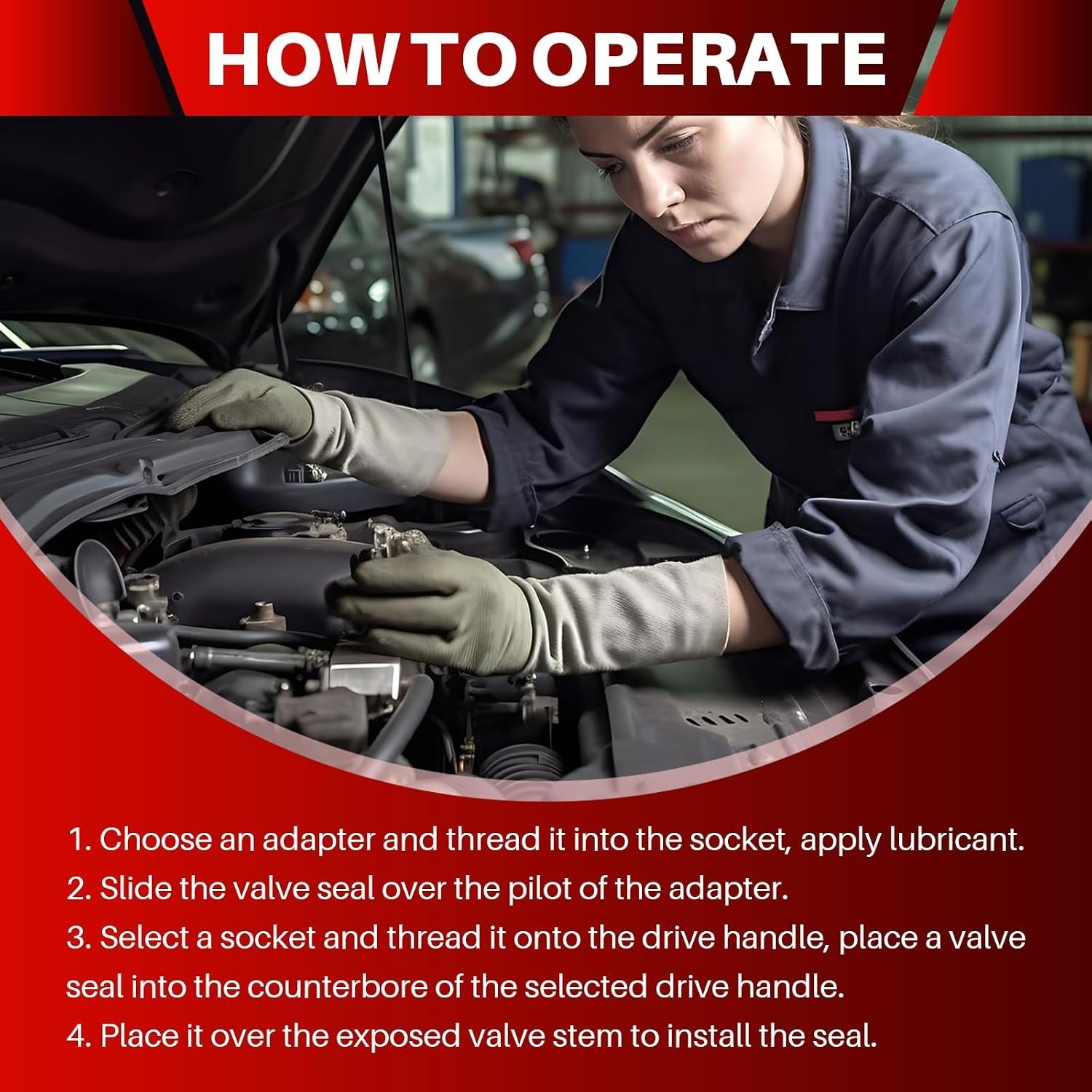 Complete Valve Stem Seal Removal Kit for Engine Repair – Lightweight & Durable