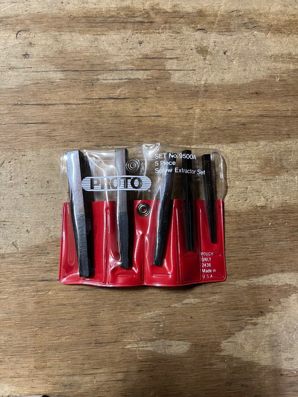 Proto 9500A 5pc Screw Extractor Set for Screw Extraction