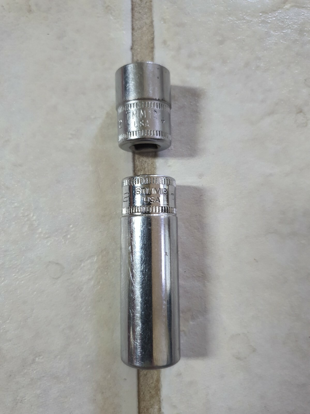 SNAP ON TMM12 AND STMM12 1/4″ DRIVE METRIC 6PT DEEP AND SHORT SHALLOW SOCKET USA