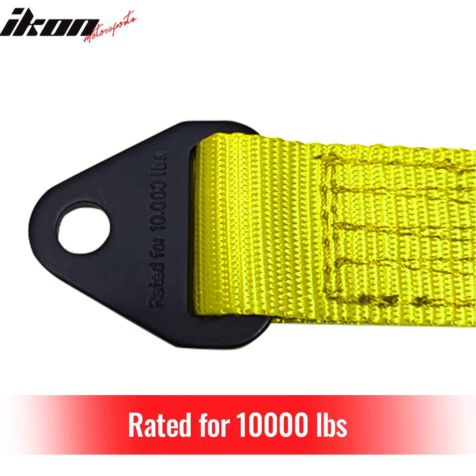 10″ Yellow 10000lbs Racing Limit Straps Shock Suspension Travel 4 Layers Webbing