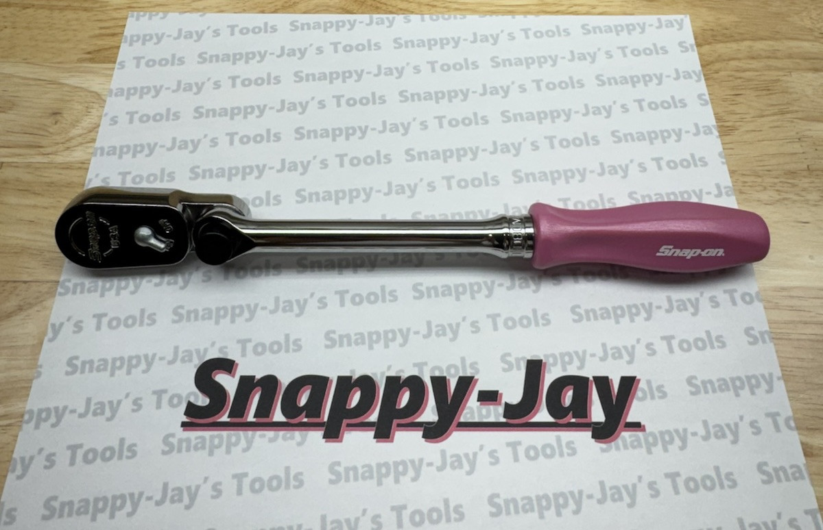 Snap-on Tools PEARL PINK 3/8″ Drive Hard Grip Multi-Position Ratchet FHD80MPPP