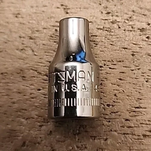 Craftsman USA 4mm Socket 6 Point 1/4″ Drive G 53505