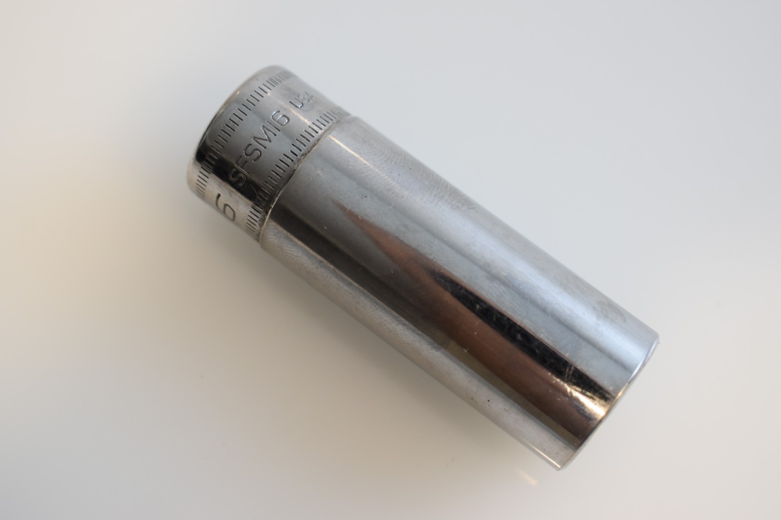 Snap On Tools SFSM16 16mm Metric Flank Drive Deep Socket 3/8″ Drive 6 point USA