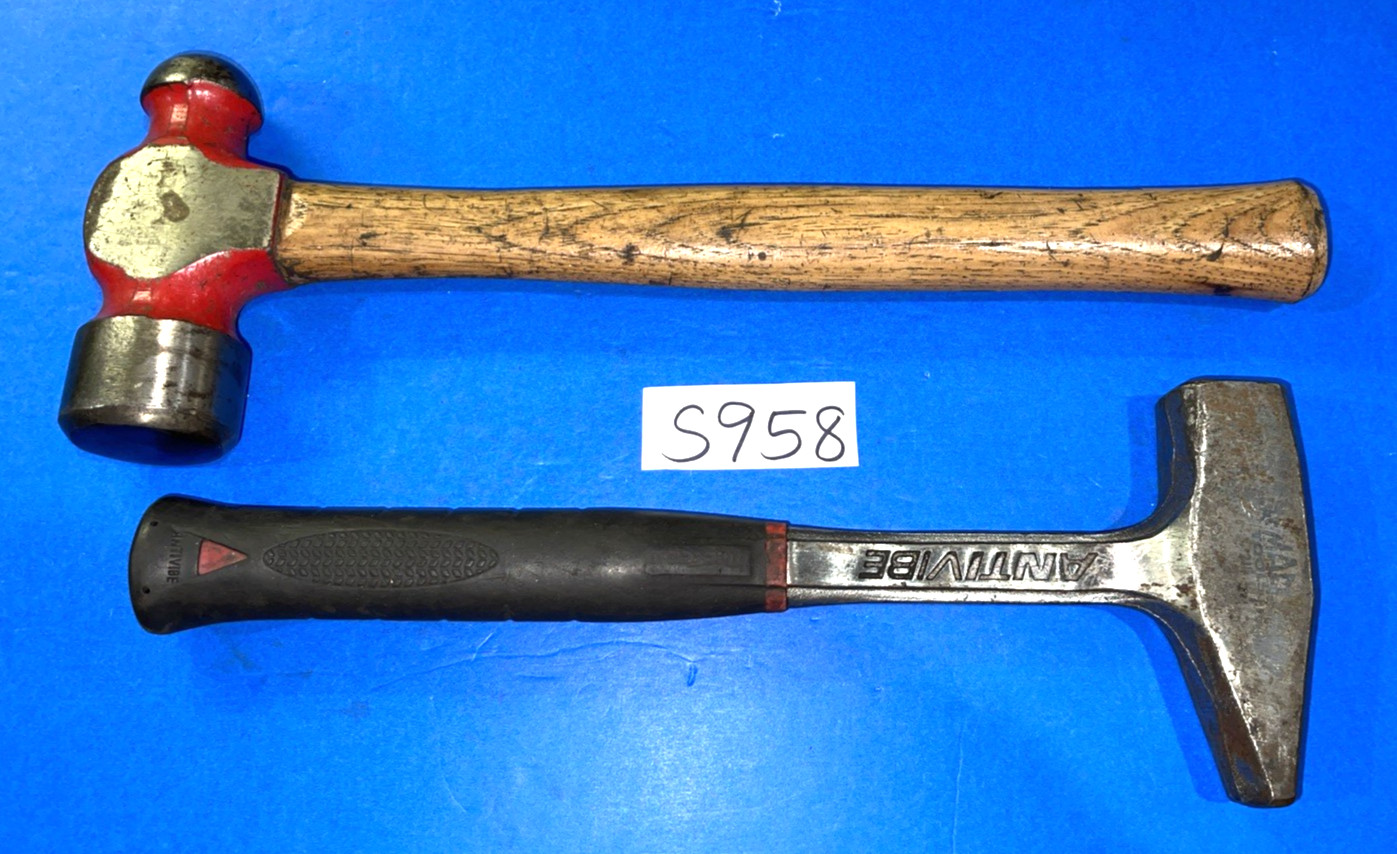 MAC TOOLS 2 PIECE ANTI-VIBE BLACKSMITH & BALL PEEN HAMMERS 48OZ FREE SHIP IN US