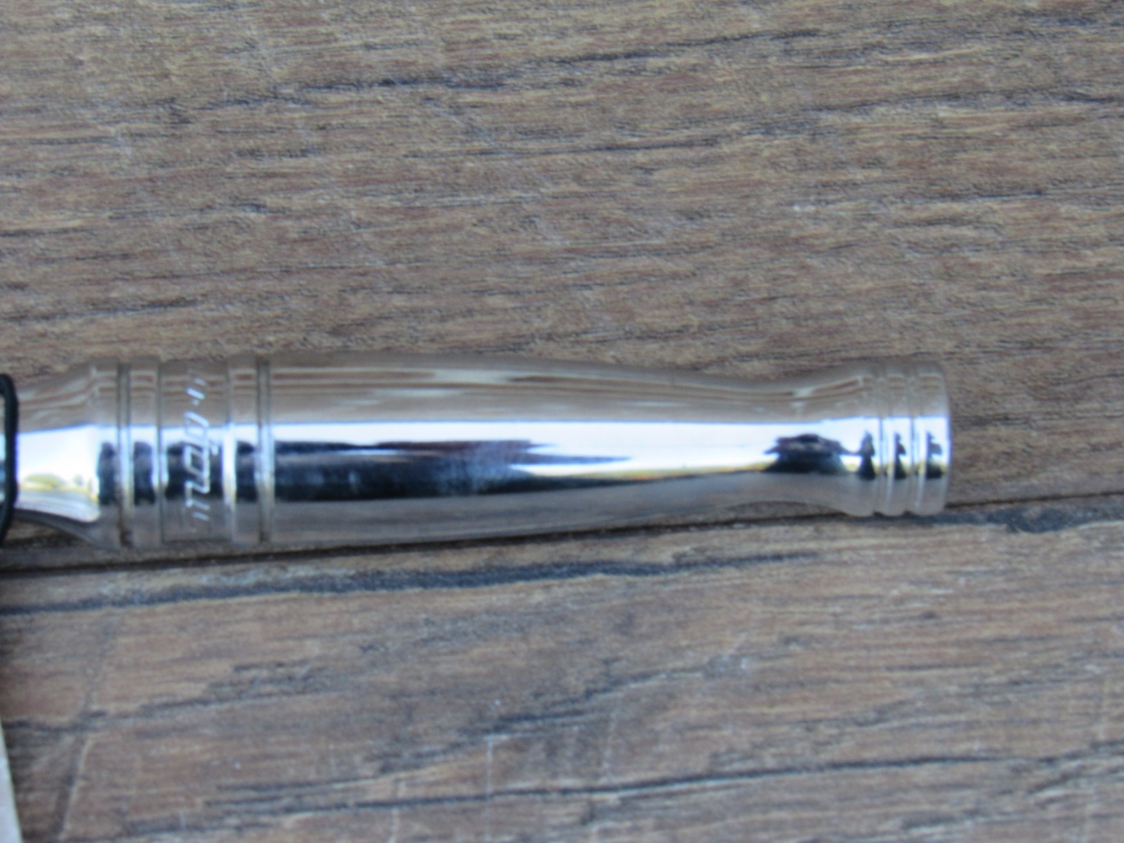 NOS SNAP ON 3/8″ DRIVE F830 STANDARD CHROME HANDLE RATCHET NEW LOGO 7.5″ F 830