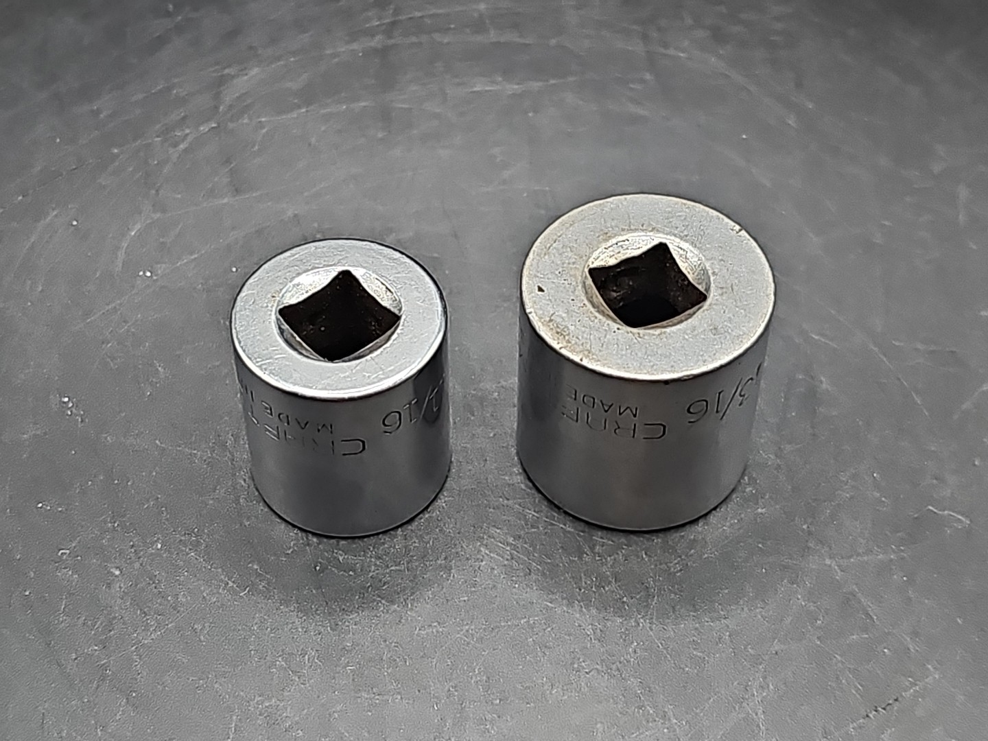 craftsman 12pt 3/8 drive socket -v- 13/16″ 11/16″ 44336 44338