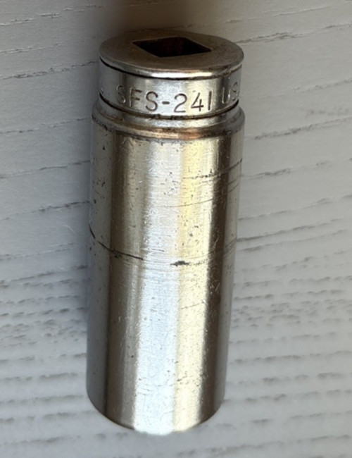 Snap-On #SFS241 3/4″ Chrome Deep Socket 3/8″ Drive 6PT USA Cosmetic Damage