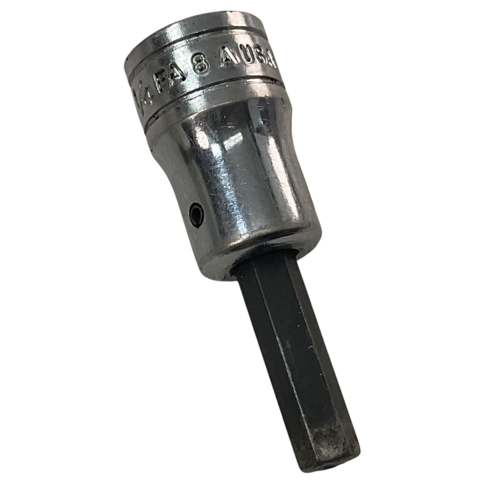 Snap-on Hex Bit Socket 1/4″ SAE 3/8″ Drive FA8A Sold As Pictured Mechanic Tool