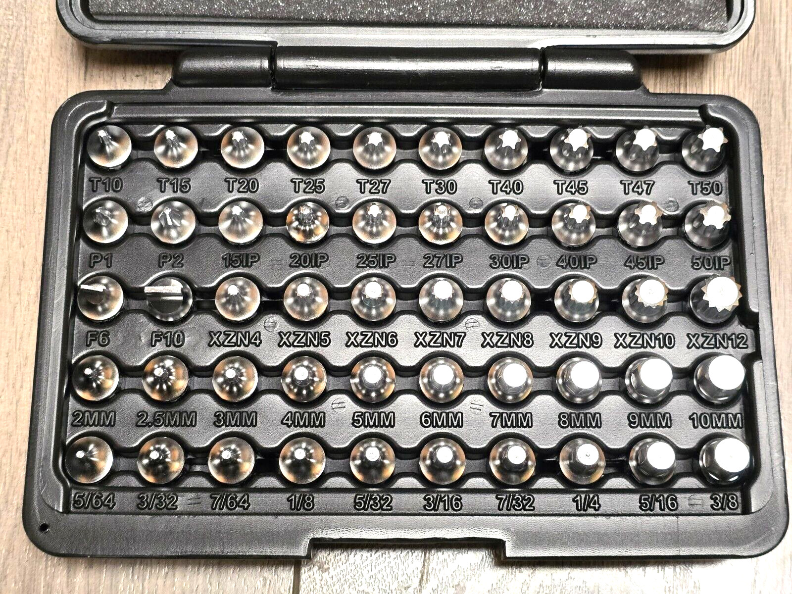 VIM 50pc 1/4 dr Master Half Cut/ Stubby Low Profile Bit Driver Socket Set MMS450