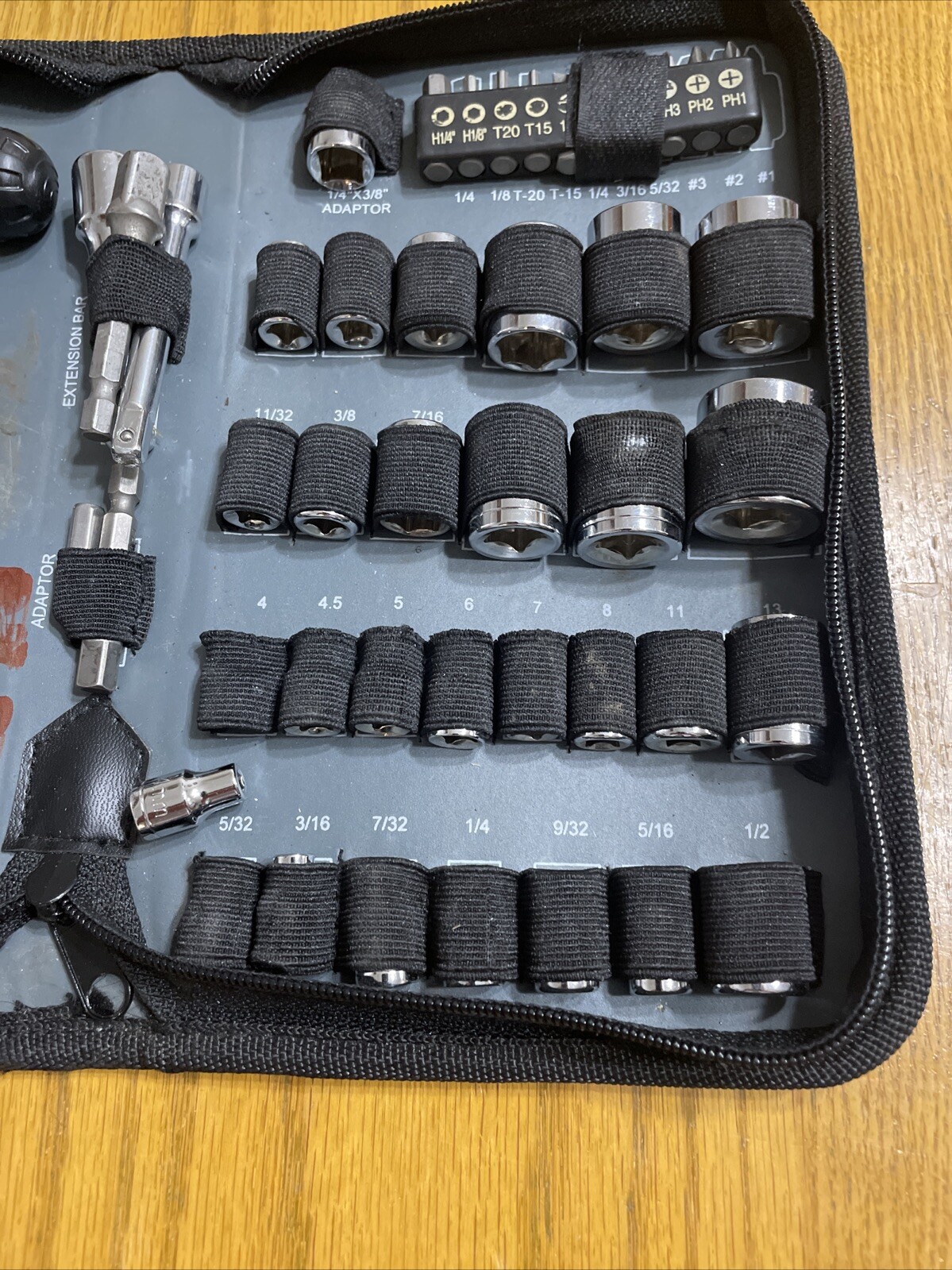46 Pc Metric Socket Rachet Wrench Set Zip Case Pro Series Professional