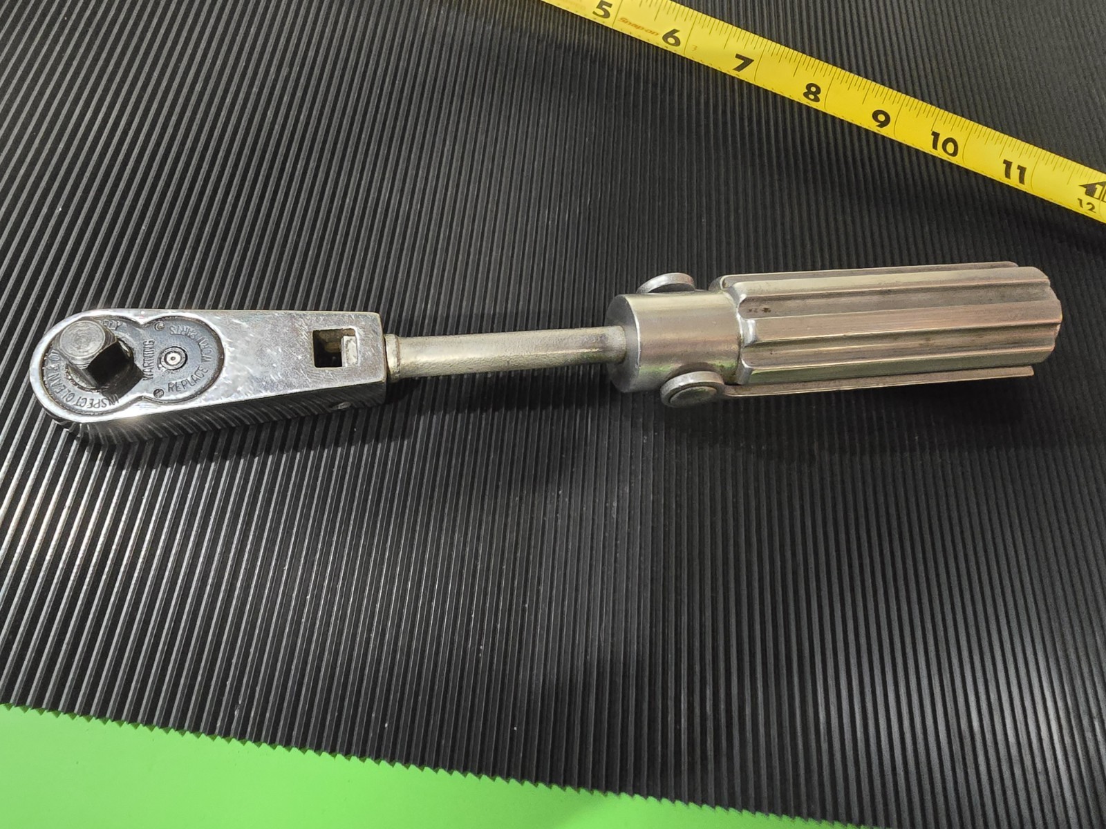 SNAP ON F734A 3/8 DRIVE MULTI-PURPOSE RATCHET & SWALLOW AIRPLANE CO. HANDLE RARE