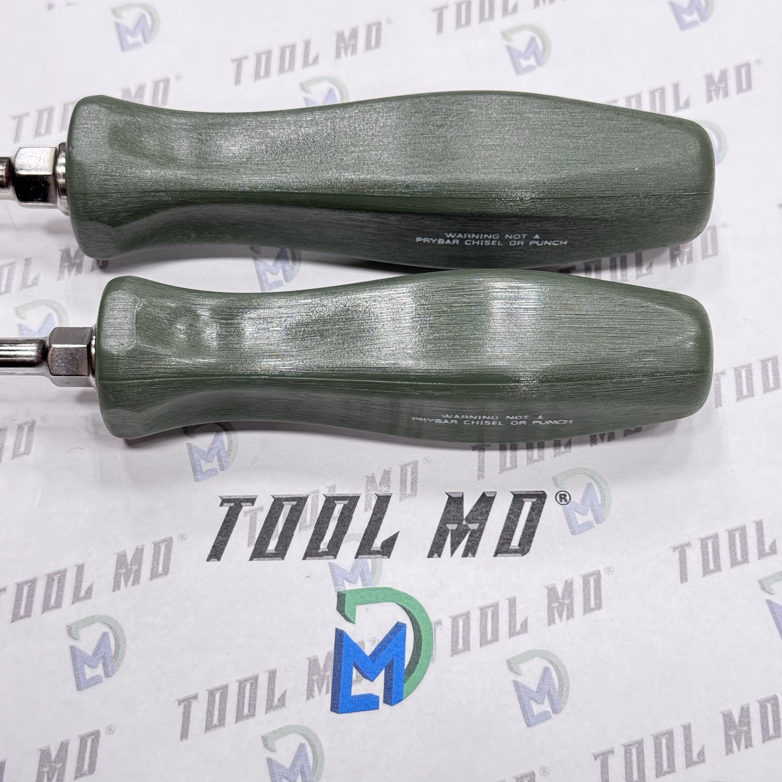 Snap-on Tools USA NEW RARE 2pc COMBAT GREEN Hard Handle Screwdriver Set SDD8A