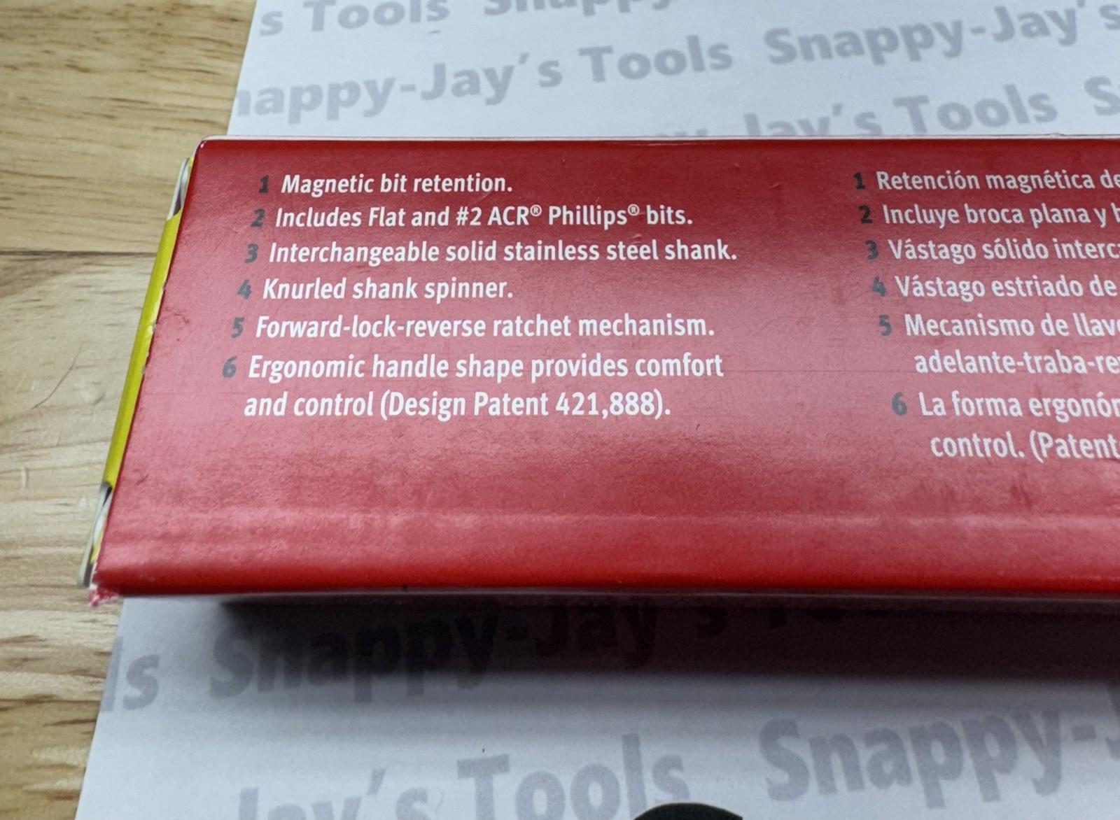 Snap-on Tools NEW HI-VIZ Soft Grip Ratcheting Screwdriver w/ Bits SGDMRC44BHV