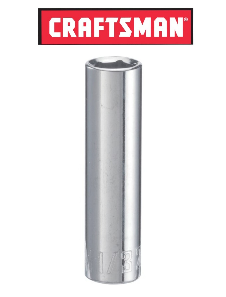 Craftsman 1/4 Inch Drive 6 Point Deep Socket Metric MM / SAE Inch Pick Size CMMT