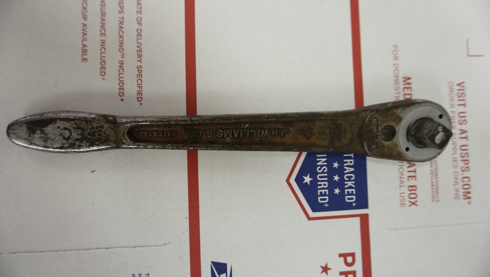 Vintage «The Superratchet» J.H Willams S.51 1/2″ Ratchet with 9 Sockets and Box
