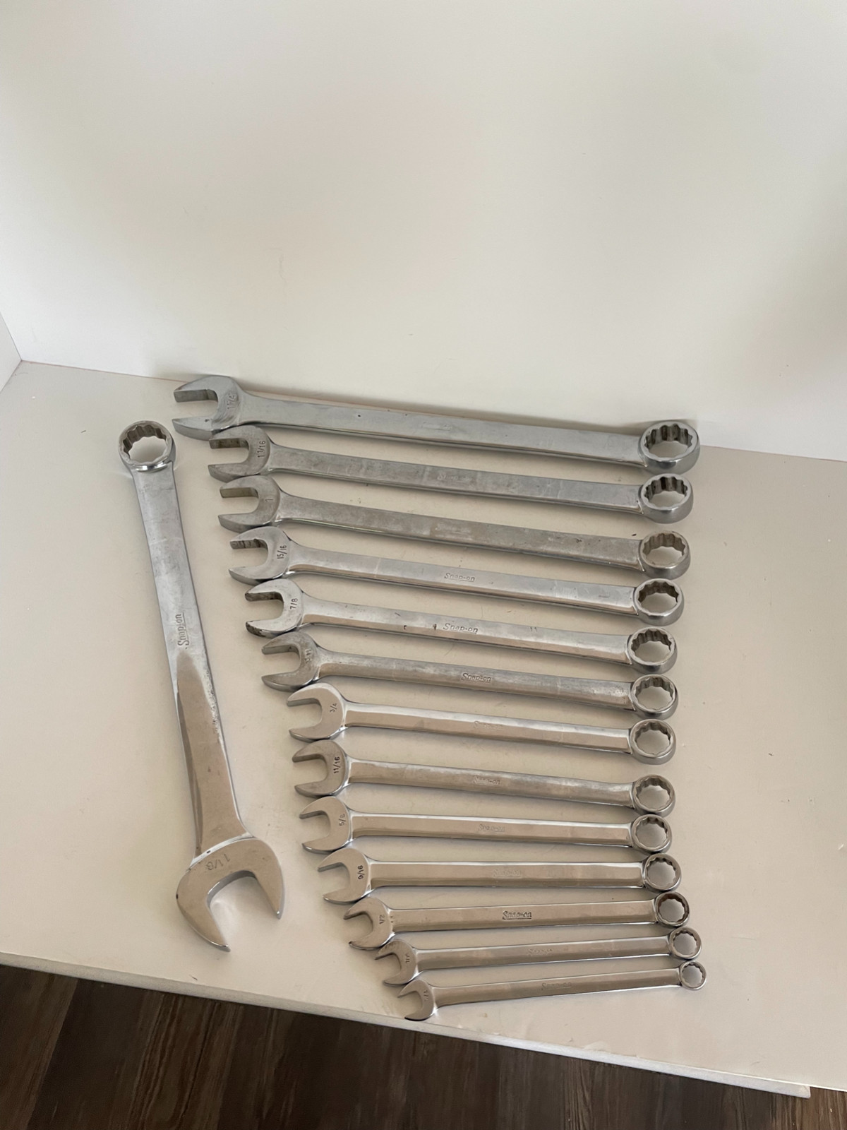 Snap On Tools OEX714K 14 Piece Combination Wrench Set 7/16″- 1 3/8″ #5