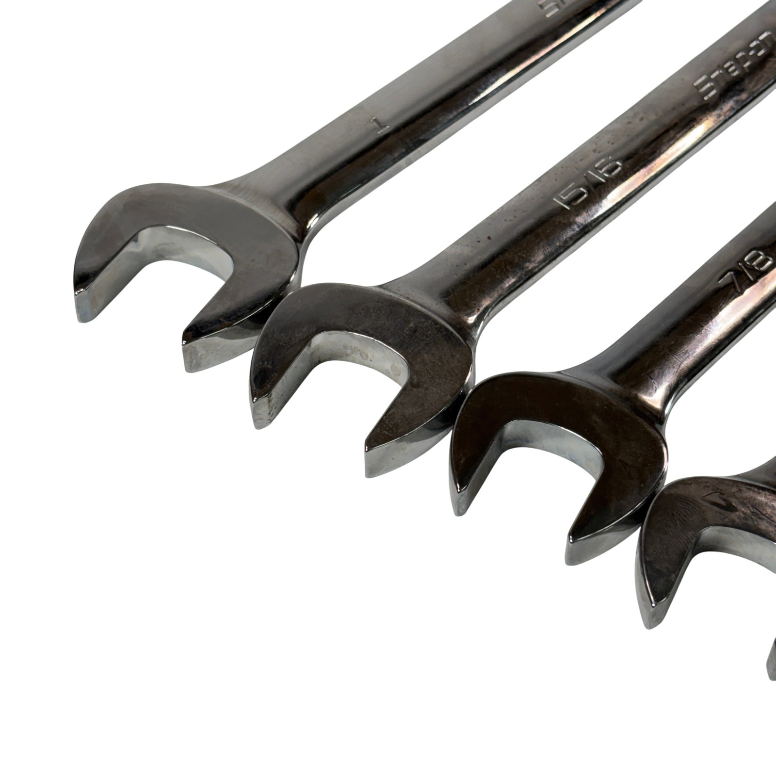 Snap-on Tools 11pc SAE Flank Drive Non-Reversible Ratcheting Combo Wrench Set