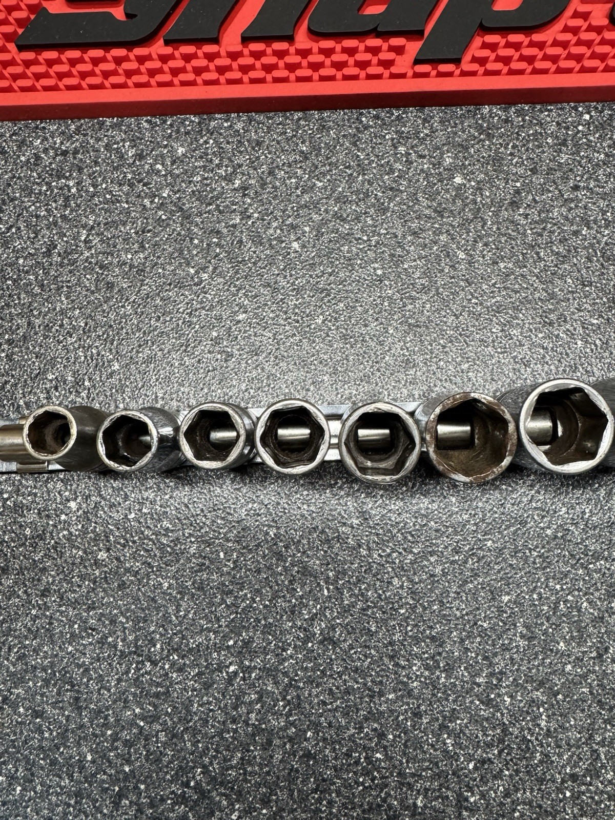 Snap-on 1/2″ Drive 12pc 6pt SAE Shallow Socket Set 7/16″ to 1-1/8″ TW Series