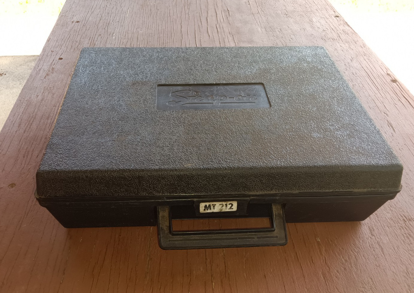 TESTED 1975 SNAP-ON MT 212 12 VOLT TIMING LIGHT w/ CASE, SALES DOCUMENTATION!!!!