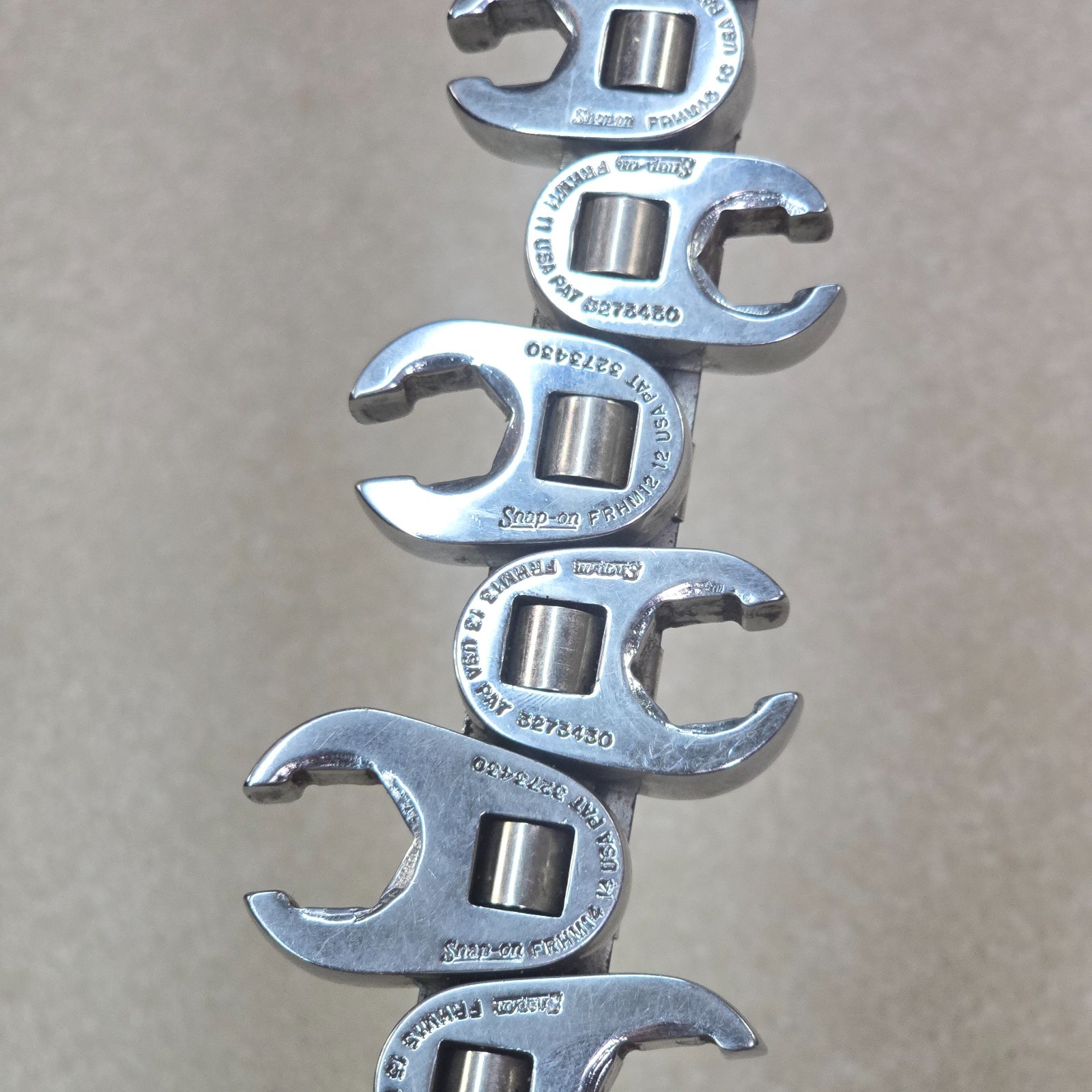 Snap-on 3/8″ Drive 6 Point Metric Flank Drive Flare Nut Crowfoot 9-19mm 11pc Set