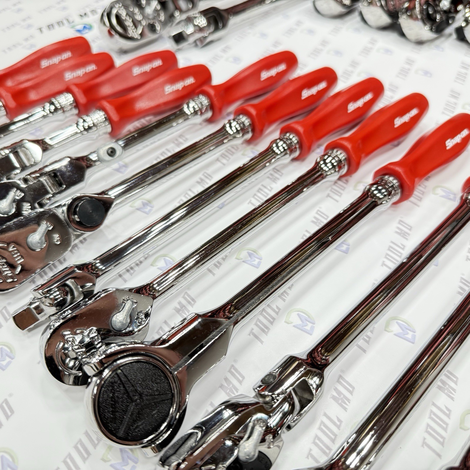 Snap-on Tools USA RARE 31pc RED 1/2″ 3/8″ 1/4″ Drive Ratchet Set SHLFD80A