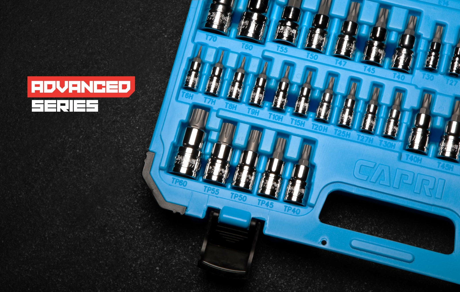 Capri Tools Master Star Bit Socket Set, Advanced Series, 60-Piece