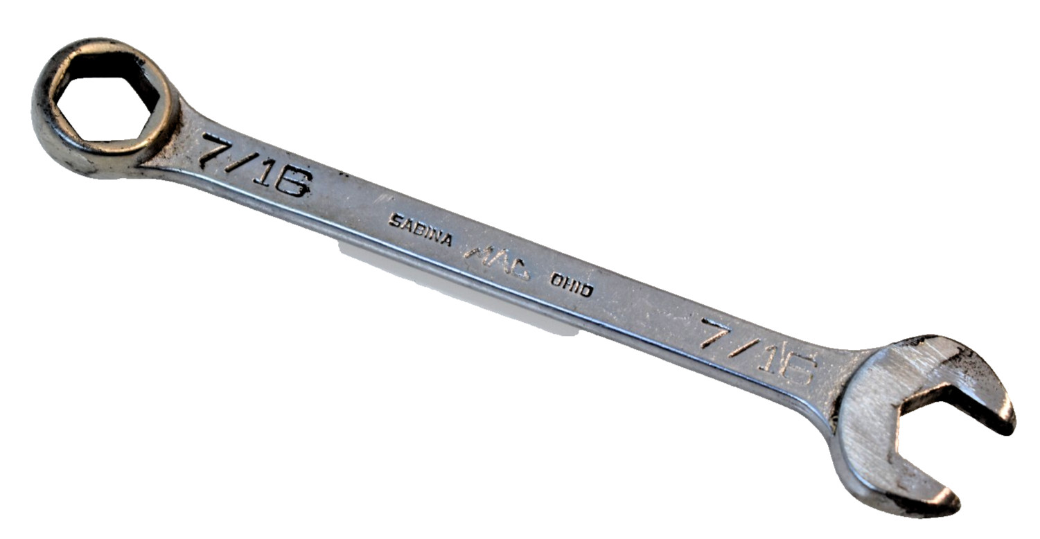 Mac Tools CH14 7/16″ SAE Short Combination Wrench 6 Point USA Sabina