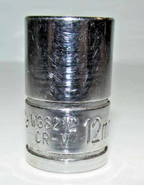 T #203 Performance Tool Wilmar W38212 3/8 In. Drive Ratchet 12mm. 6 Point Socket