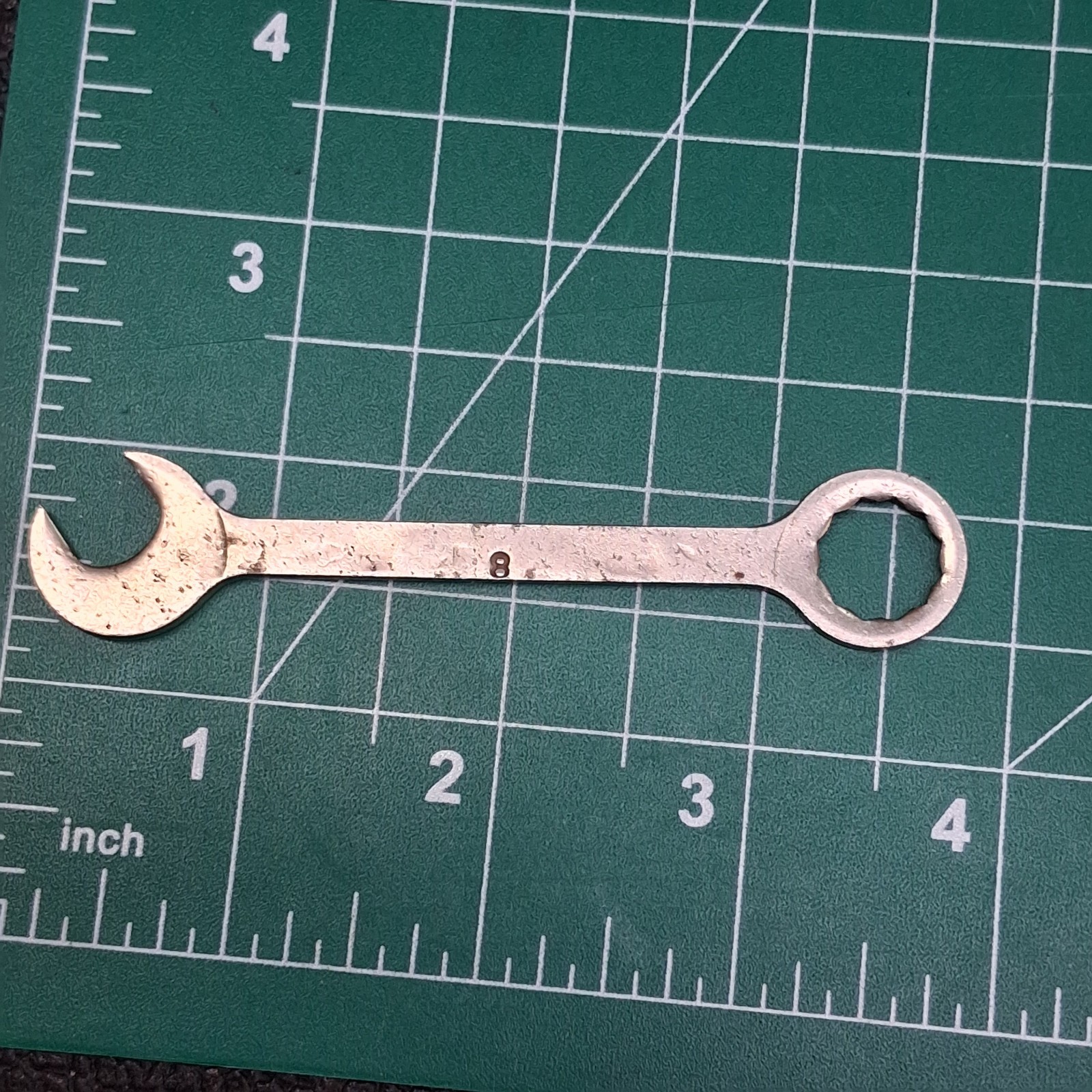 Vintage Oxwall 3/8″ x 7/16″ Chrome SAE 3.5″ Wrench