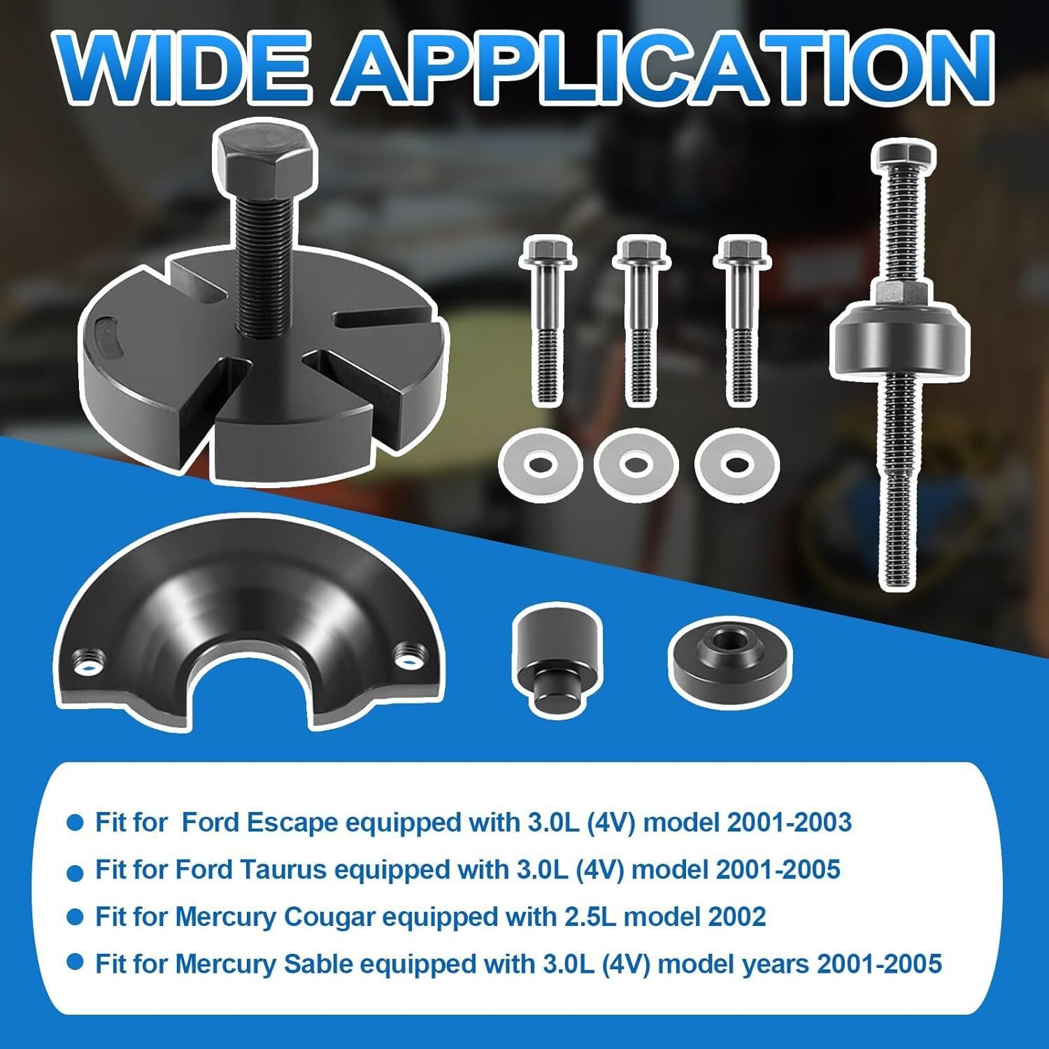 Water Pump Pulley Removal Tool 303-S455 303-009 211-185 For Ford Mercury 3.0L